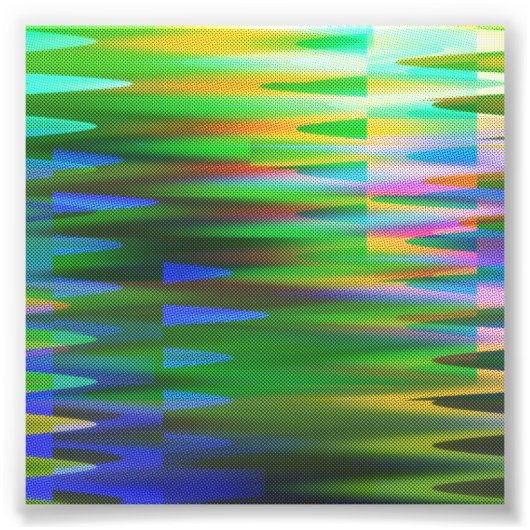 Impression Photo Glitch art Vaporwave Aesthetic Analogue Fault (Devant)