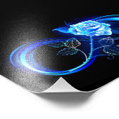Impression Photo Glowing infinity with blue rose (Coin)