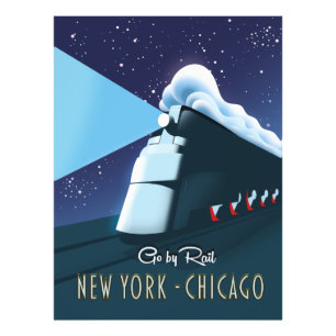 Impression Photo "Go by rail" New York - Chicago