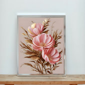 Impression Photo Golden Peony Elegance