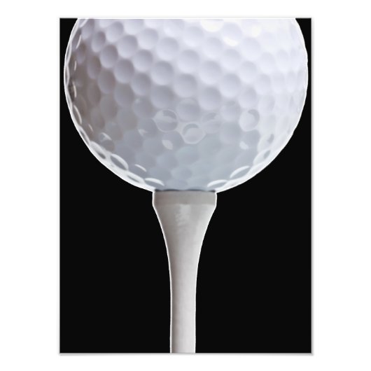Impression Photo Golf Ball Black Arrière - plan Golfing Sports Modè (Devant)
