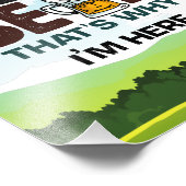 Impression Photo Golf et bière c'est pourquoi je suis ici (Coin)