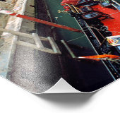 Impression Photo Gondola sur un petit canal (Coin)