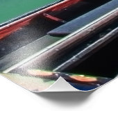 Impression Photo gondole traditionnelle à Venise (Coin)