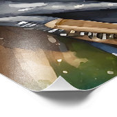 Impression Photo Gorilla Splatt Art Aquarelle Portrait (Coin)