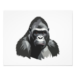 Impression Photo Gorilla Vector Graphisme Art Portrait Animal Spiri