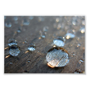 Impression Photo Gouttelettes d'eau