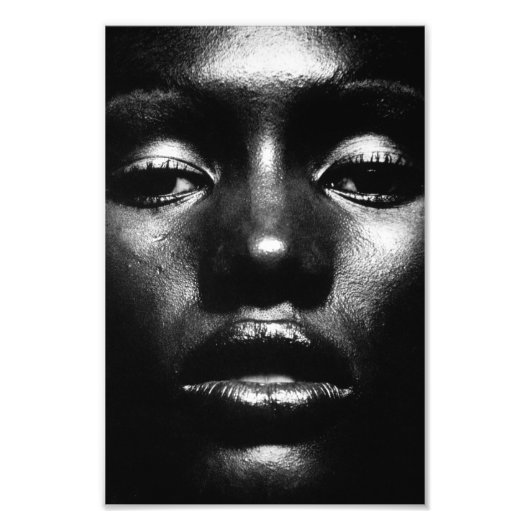 Impression Photo Grace Jones en noir et blanc (Devant)