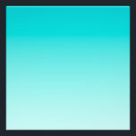 Impression Photo gradient aqueux turquoise<br><div class="desc">Arrière - plan bleu aqua clair et turquoise dégradé.</div>