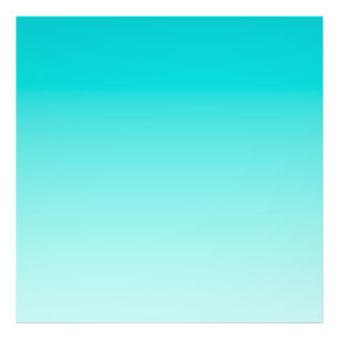 Impression Photo gradient aqueux turquoise