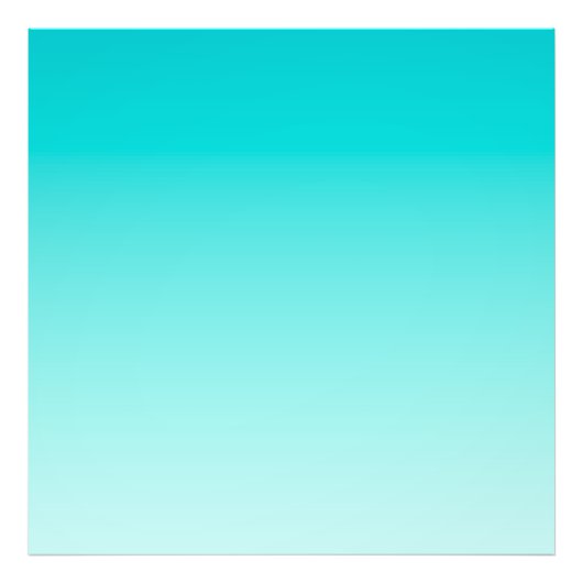 Impression Photo gradient aqueux turquoise (Devant)