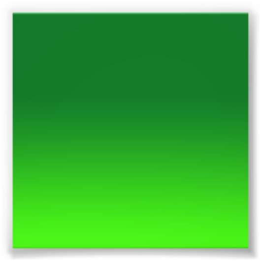 Impression Photo Gradient vert ombre Vivid Modern Simple (Devant)