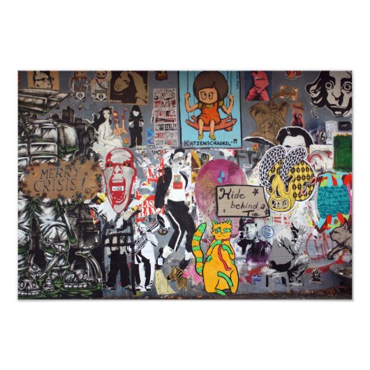 Impression Photo Graffiti, Berlin, Allemagne (Devant)