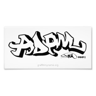 Impression Photo Graffiti ma copie nommée