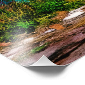 Impression Photo Graffiti rose et violet | Bâtiment abandonné (Coin)