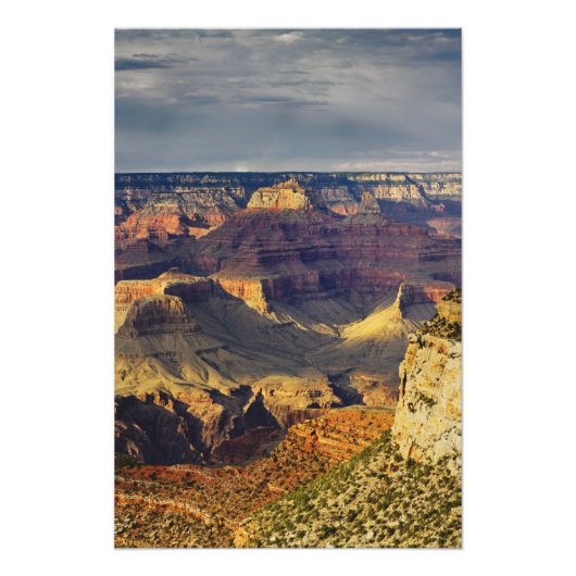 Impression Photo Grand Canyon du bord sud au coucher du soleil, (Devant)