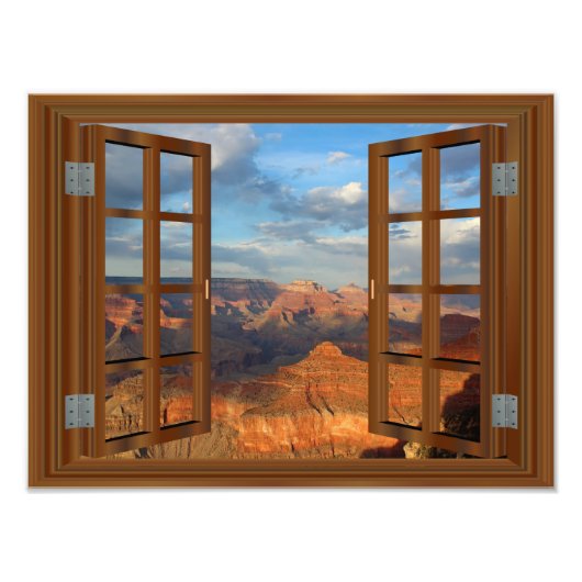 Impression Photo Grand Canyon Fake Faux Window View USA (Devant)