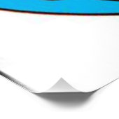 Impression Photo Grand chat, petit poisson rouge. Texte modifiable. (Coin)