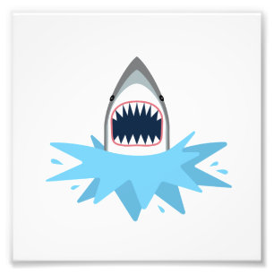 Impression Photo Grand dessin de requin blanc