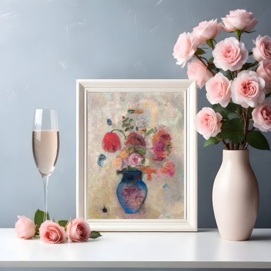 Impression Photo Grand vase avec fleurs