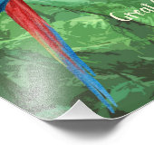 Impression Photo Grand Vert Macaw Costa Rica Design (Coin)