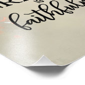 Impression Photo Grande est ta fidélité bien aimée Hymne Floral (Coin)