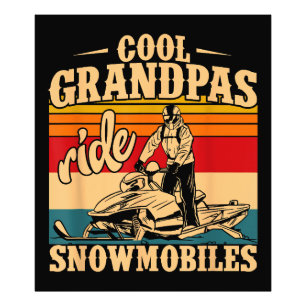 Impression Photo Grandpas cool randonnée Motoneige Motoneige Motone