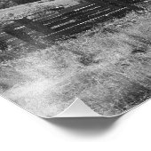 Impression Photo Grange rustique noire et blanche (Coin)