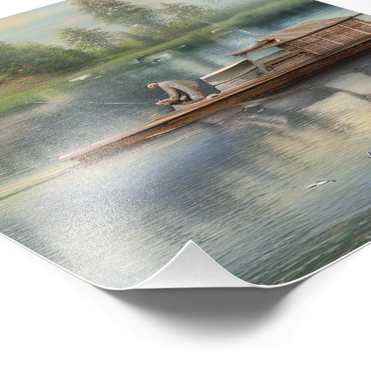 Impression Photo Graphique de pêche (Coin)