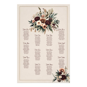 Impression Photo Graphique de sièges Boho Florals