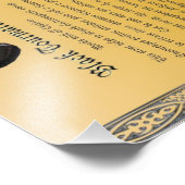 Impression Photo Graphique des propriétés de tourmaline noire (Coin)