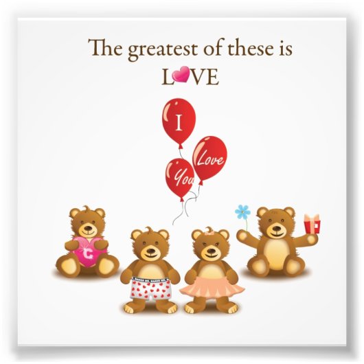 Impression Photo Graphiques vectoriels de nounours adorable COL CUT (Devant)