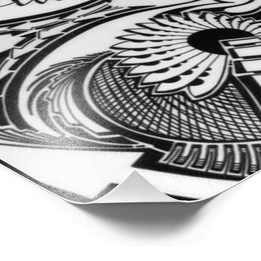 Impression Photo graphisme "Direction" authentique Dope Designs (Coin)