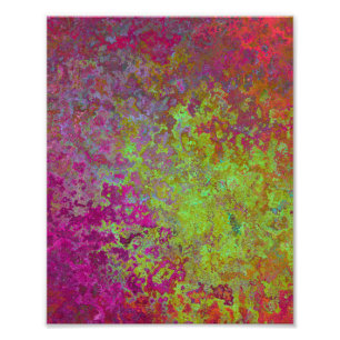 Impression Photo Gras, Coloré, Peinture à rayures, Grunge Abstrait