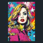 Impression Photo Gras Retro Pop Art Portrait<br><div class="desc">Transformez votre espace avec "Bold Retro Pop Art Portrait", une oeuvre d'art d'agrandissement de photo générée par l'IA et colorée qui capture l'essence de l'art pop. Idéal pour ajouter une touche rétro à votre maison ou à votre bureau, ce portrait audacieux est parfait pour les amateurs de culture pop et...</div>