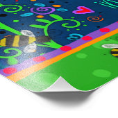 Impression Photo Grateful Citation Green Blue Floral Whimssart (Coin)