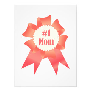 Impression Photo Gratitude Numéro Une maman lauréat du prix ruban