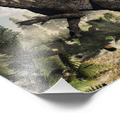 Impression Photo Gravure d'Iguanodon - rendu 3D (Coin)