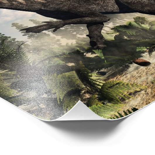 Impression Photo Gravure d'Iguanodon - rendu 3D (Coin)