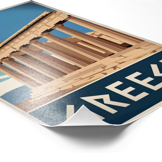 Impression Photo Grèce vintage (Coin)