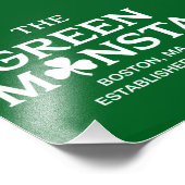 Impression Photo Green Monsta Boston Green Monstah cadeau de baseba (Coin)