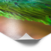 Impression Photo Green parrot (Coin)