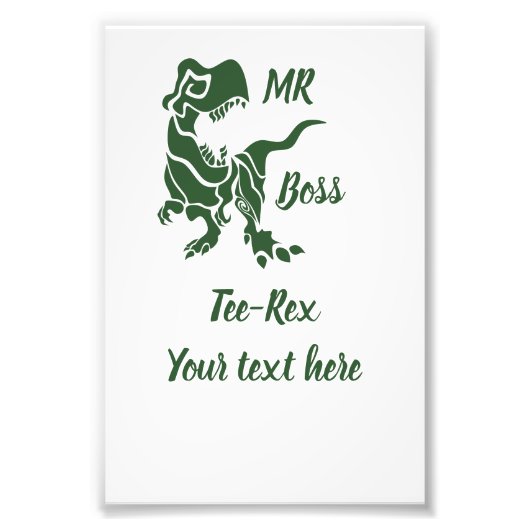 Impression Photo Green Trex le Boss Dino (Devant)