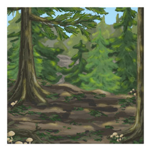Impression Photo Green Woods