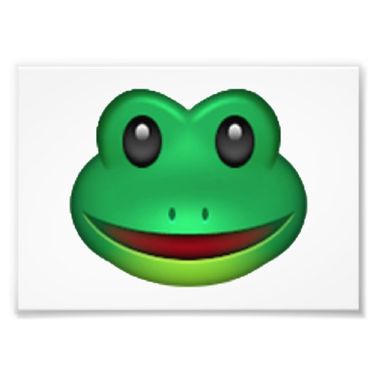 Impression Photo Grenouille - Emoji (Devant)
