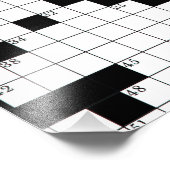 Impression Photo Grille des mots croisés (Coin)