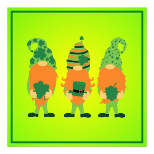 Impression Photo Grnomes de la Saint Patrick