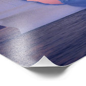 Impression Photo Groenland, Iceberg au coucher du soleil. (Coin)