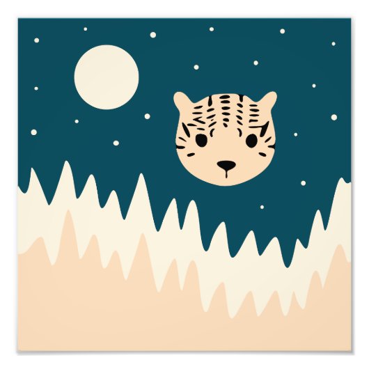 Impression Photo Gros chat nuit (Devant)