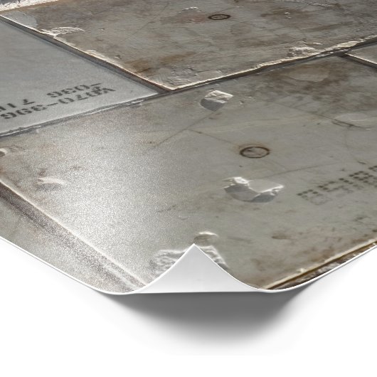 Impression Photo Gros plan de la navette spatiale Atlantis (Coin)